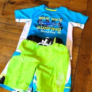 Boys 2 piece bathing suit size 4